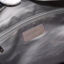 CHANEL 2.55 Chain Shoulder Bag Lamb Skin Black Silver CC Auth 186127V-17