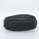 CHANEL 2.55 Chain Shoulder Bag Lamb Skin Black Silver CC Auth 186127V-9