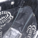CHANEL Hand Bag Patent leather Black Silver CC Auth 186129-20