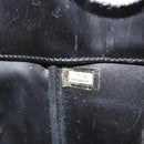 CHANEL Hand Bag Patent leather Black Silver CC Auth 186129-10