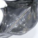 CHANEL Hand Bag Patent leather Black Silver CC Auth 186129-22