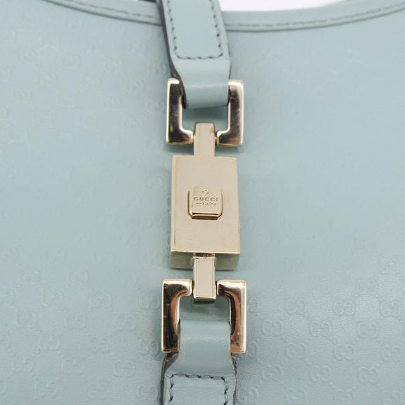 GUCCI Micro Guccissima Jackie Bag Gold Light Blue 002 1068 2404 Auth 186130V