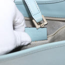 GUCCI Micro Guccissima Jackie Bag Gold Light Blue 002 1068 2404 Auth 186130V-11