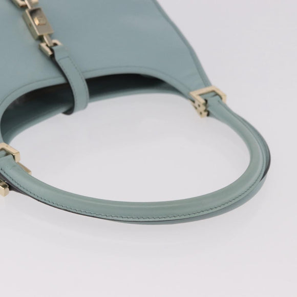 GUCCI Micro Guccissima Jackie Bag Gold Light Blue 002 1068 2404 Auth 186130V