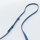 CELINE Trio Shoulder Bag Leather Blue Gold Auth 186131-8