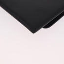 CELINE Chain Wallet Leather Black Silver Auth 186133M-16