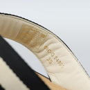 CHANEL COCO Mark Beach Sandals Wood Beige CC Auth 186134M-19
