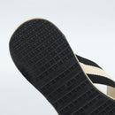 CHANEL COCO Mark Beach Sandals Wood Beige CC Auth 186134M-9