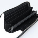 GUCCI Long Wallet Leather Black Silver 575988 Auth 186135M-15