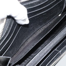 GUCCI Long Wallet Leather Black Silver 575988 Auth 186135M-16