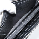 GUCCI Long Wallet Leather Black Silver 575988 Auth 186135M-17