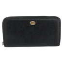 GUCCI Long Wallet Leather Black Silver 575988 Auth 186135M-2