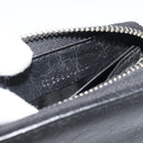 GUCCI Long Wallet Leather Black Silver 575988 Auth 186135M-21