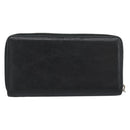 GUCCI Long Wallet Leather Black Silver 575988 Auth 186135M-3