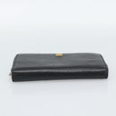 GUCCI Long Wallet Leather Black Silver 575988 Auth 186135M-7