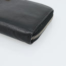 GUCCI Long Wallet Leather Black Silver 575988 Auth 186135M-8