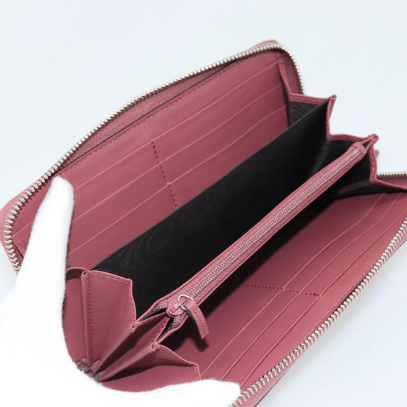 GUCCI GG Supreme Long Wallet PVC Beige Silver 404071 Auth 186136M