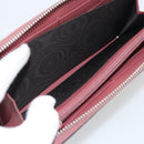 GUCCI GG Supreme Long Wallet PVC Beige Silver 404071 Auth 186136M-16