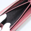 GUCCI GG Supreme Long Wallet PVC Beige Silver 404071 Auth 186136M-18