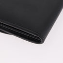CARTIER Long Wallet Leather Black Gold Auth 186137V-15