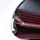 CARTIER Long Wallet Leather Black Gold Auth 186137V-10