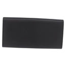 CARTIER Long Wallet Leather Black Gold Auth 186137V-2