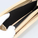 GUCCI Horsebit Long Wallet Leather Beige Gold 621889 Auth 186140M-16