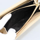 GUCCI Horsebit Long Wallet Leather Beige Gold 621889 Auth 186140M-18