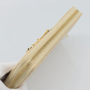 GUCCI Horsebit Long Wallet Leather Beige Gold 621889 Auth 186140M-6