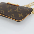 LOUIS VUITTON Monogram Chain Pochette Mila MM Etui M60094 LV Auth 186142V-15