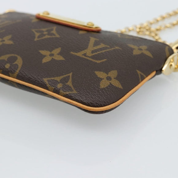LOUIS VUITTON Monogram Chain Pochette Mila MM Etui M60094 LV Auth 186142V