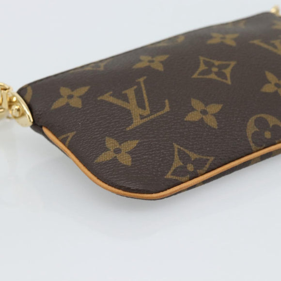 LOUIS VUITTON Monogram Chain Pochette Mila MM Etui M60094 LV Auth 186142V