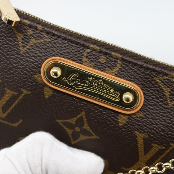 LOUIS VUITTON Monogram Chain Pochette Mila MM Etui M60094 LV Auth 186142V