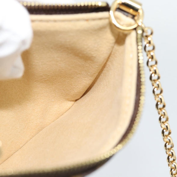 LOUIS VUITTON Monogram Chain Pochette Mila MM Etui M60094 LV Auth 186142V