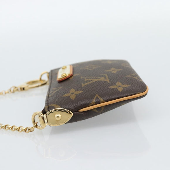 LOUIS VUITTON Monogram Chain Pochette Mila MM Etui M60094 LV Auth 186142V