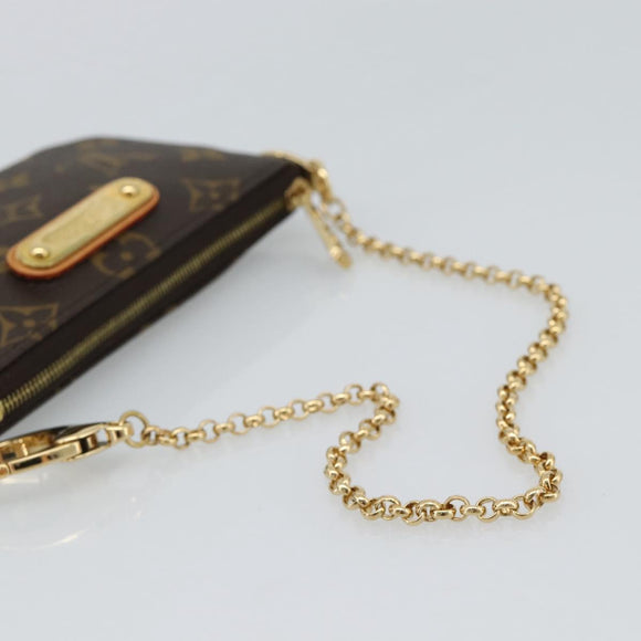 LOUIS VUITTON Monogram Chain Pochette Mila MM Etui M60094 LV Auth 186142V