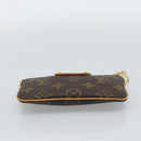 LOUIS VUITTON Monogram Chain Pochette Mila MM Etui M60094 LV Auth 186142V-5