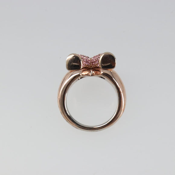 LOUIS VUITTON Essential V Strath Ring metal Pink gold M68194 LV Auth 186143A