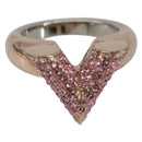 LOUIS VUITTON Essential V Strath Ring metal Pink gold M68194 LV Auth 186143A-2