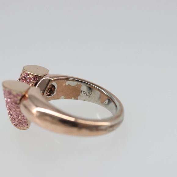 LOUIS VUITTON Essential V Strath Ring metal Pink gold M68194 LV Auth 186143A