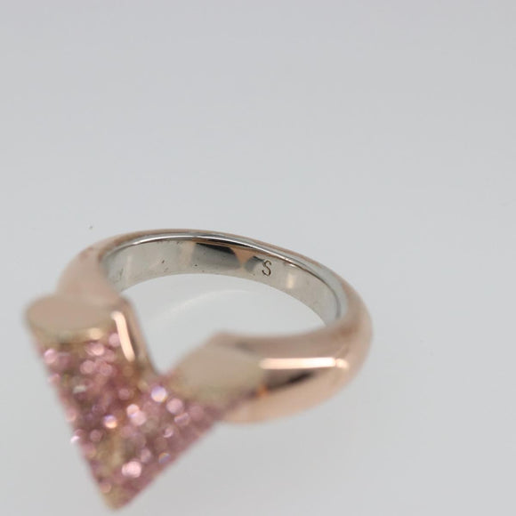 LOUIS VUITTON Essential V Strath Ring metal Pink gold M68194 LV Auth 186143A