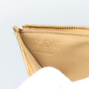 LOEWE Puzzle Anagram Coin Purse Leather Beige Auth 186146M-19