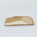 LOEWE Puzzle Anagram Coin Purse Leather Beige Auth 186146M-6