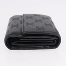 CELINE Triomphe 3-vouwportemonnee Leer Zwart Goud Auth 186148M-3