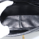 CHANEL Chain Matelasse Shoulder Bag Caviar Skin Black Gold CC Auth 186150V-11