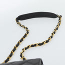 CHANEL Chain Matelasse Shoulder Bag Caviar Skin Black Gold CC Auth 186150V-8