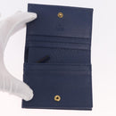 GUCCI Bamboo Wallet Leather Navy Gold 658244 Auth 186153M-8