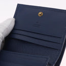 GUCCI Bamboo Wallet Leather Navy Gold 658244 Auth 186153M-23