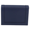 GUCCI Bamboo Wallet Leather Navy Gold 658244 Auth 186153M-2