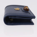 GUCCI Bamboo Wallet Leather Navy Gold 658244 Auth 186153M-4